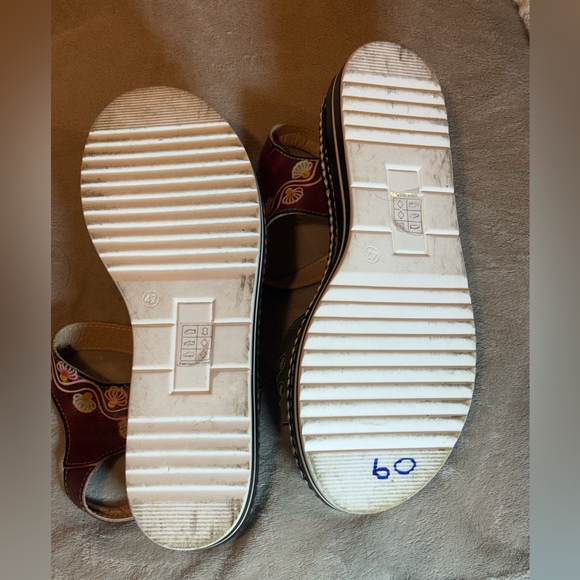 L’Artiste by Spring Step Multicolor Leather Floral Sandals, size EU42/US10.5-11 - Picture 8 of 11